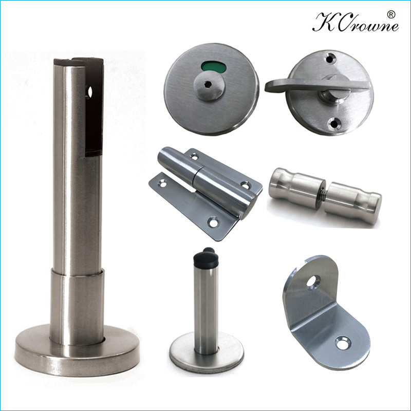 Whole Set Toilet Partition Hardware Bathroom Accessory Fittings with High Quality