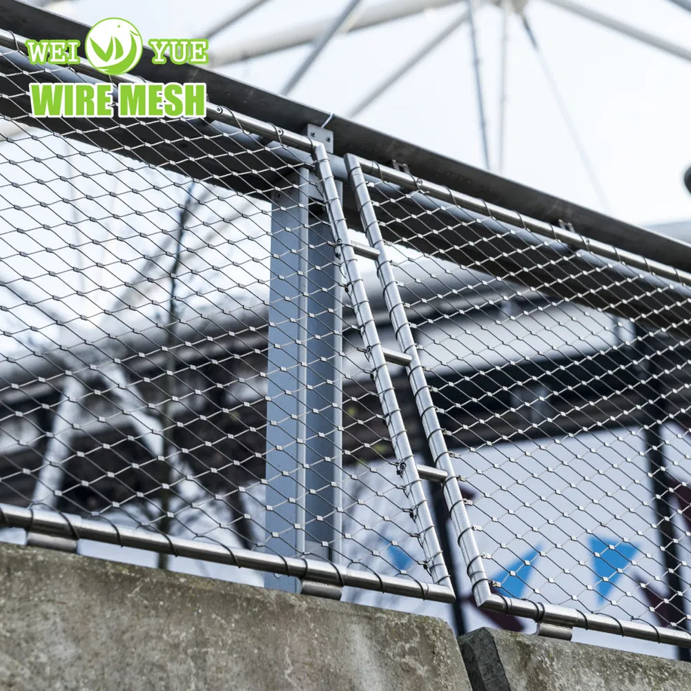 Emergency Stairway Falling Curing Stainless Steel Wire Cable Rope Mesh Net for Handrail/Railing/Staircase/Balcony/Garden/Decorative Building