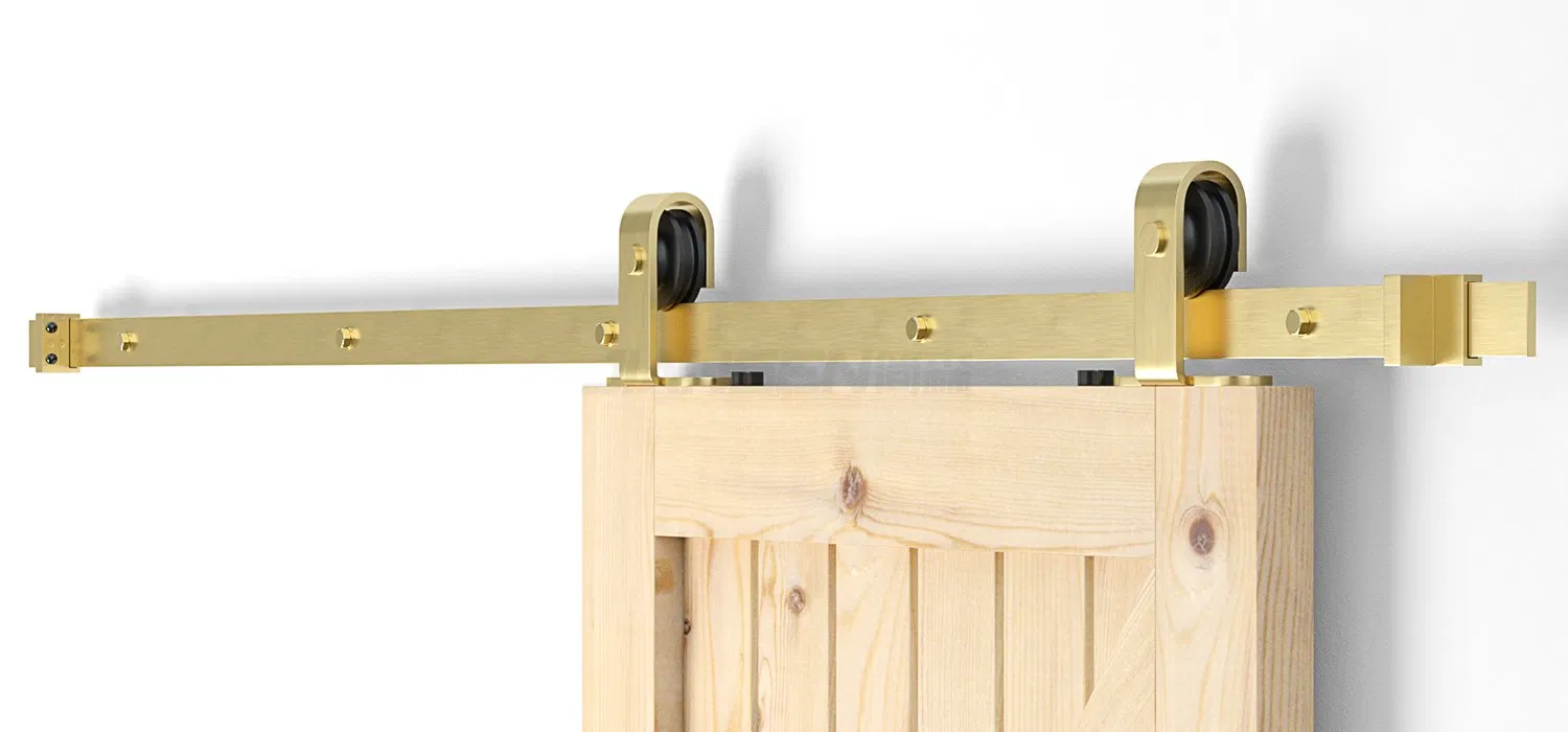 Premium Steel Sliding Door Hardware Kit for Wooden Closets and More