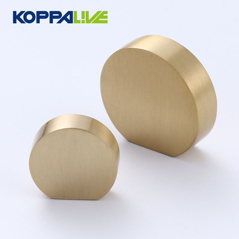 Solid Brass Material Round Drawer Handle / Kitchen Cabinet Knob Furniture Hardware Fancy Round Cabinet Handles Drawer Pulls