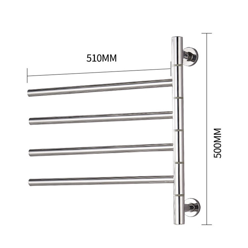 180 Degree Rotation Smart Heated Electric Swivel Towel Rack for Home Hotel