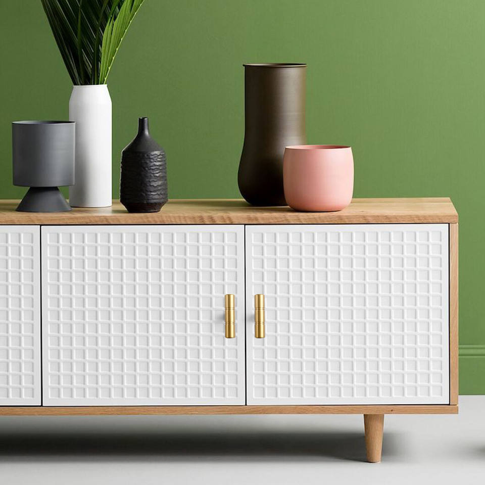 Koppalive T Bar Furniture Drawer Pulls Luxury Gold Office Kitchen Cabinet Storage Closet Solid Brass Bedroom Handles