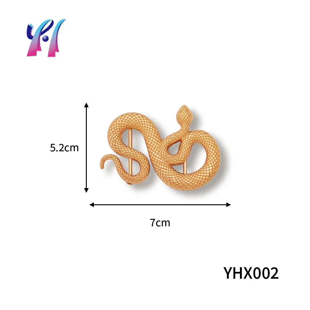 Snake-Shaped Swimsuit Metal Decorative Accessories Fashion Hardware Trims Customizable/Wholesale