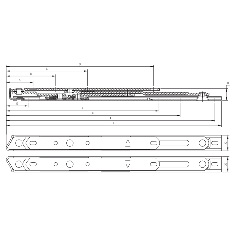 Factory Price UPVC Top Hung Casement 304 Stainless Steel Window Friction Stay Hinge with Supporting Arm