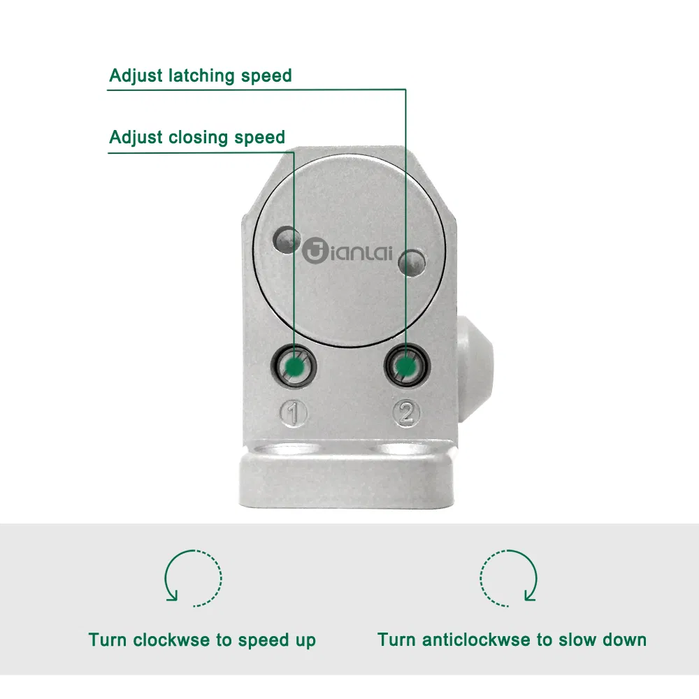 Aluminium Adjustable Door Stop Function Overhead Door Closer Hydraulic