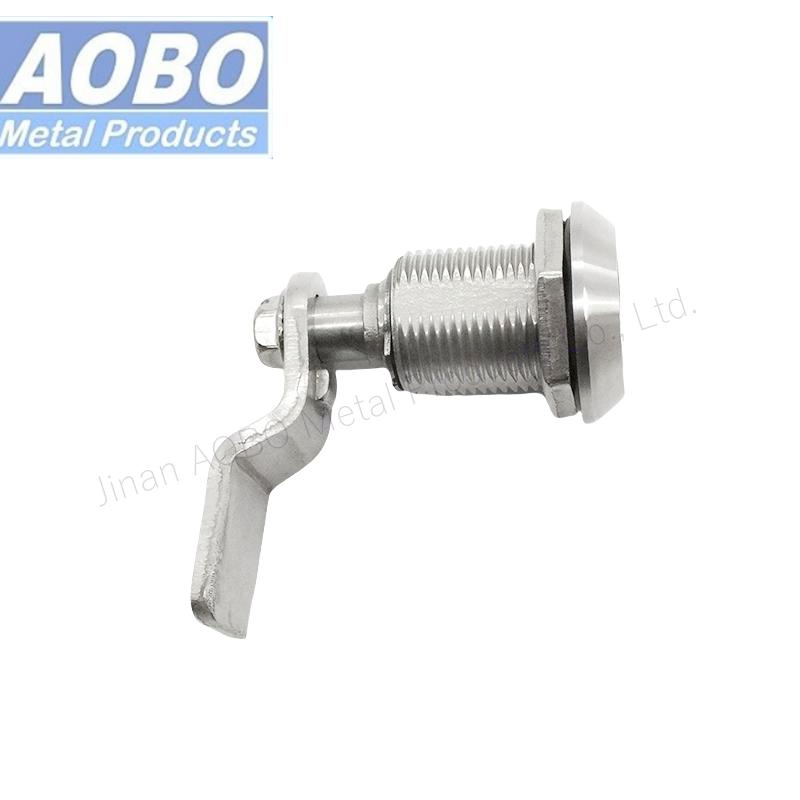 Aobo Cabinet Door Panel Lock Square Insert SS316 Lock Automation Equipment Quarter Turn Cam Lock Compression Latch with Marking
