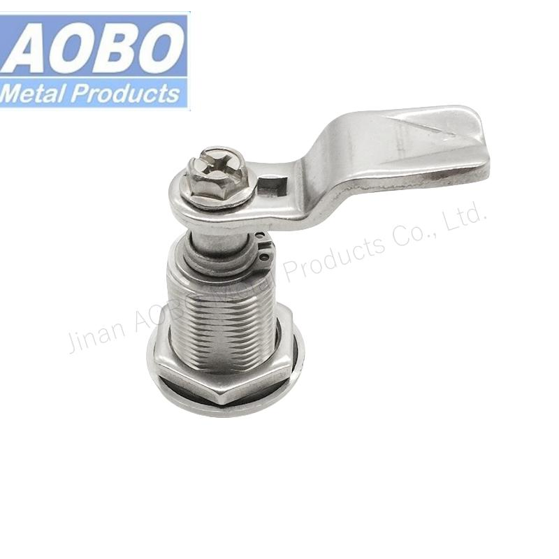 Aobo Cabinet Door Panel Lock Square Insert SS316 Lock Automation Equipment Quarter Turn Cam Lock Compression Latch with Marking