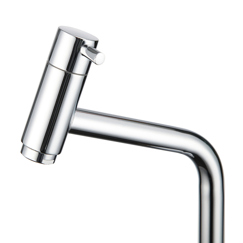 Single Hole Mount Stainless Steel Kitchen Cold Water Sink Wash Basin Faucet