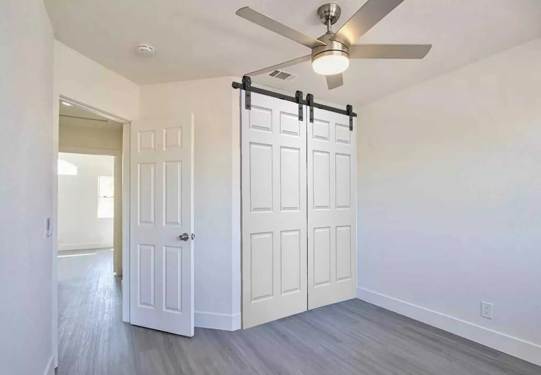 36" Bi-Folding Sliding Barn Door Hardware Kit for 2 Doors, Bifold Closet Door Bifold Barn Door Top Mount, Smoothly and Quietly, J Shape Hanger