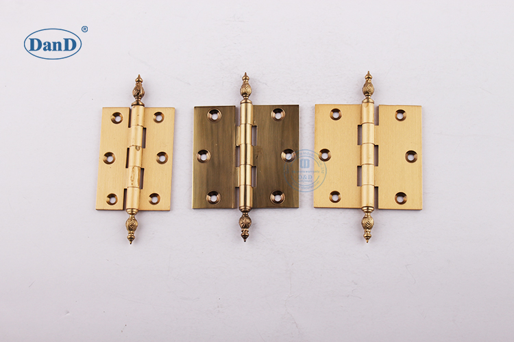 Residential Building Decorative Hardware Solid Brass 3 Knuckle Door Hinge for Europe