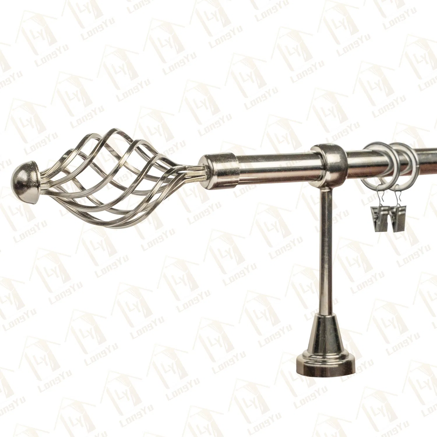 Cheap Window Metal Curtain Rod Accessories, Curtain Rod Sets