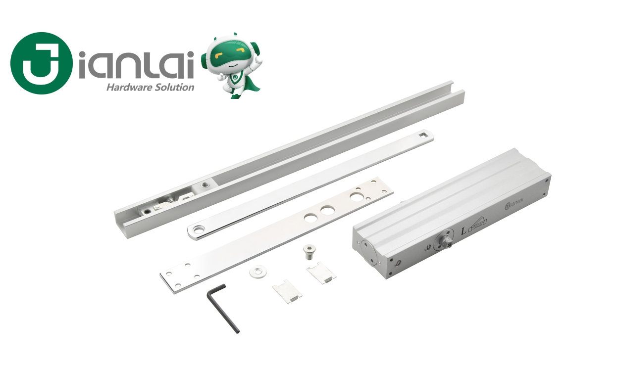 Aluminium Hydraulic Adjustable Door Stop Function Concealed Overhead Door Closer