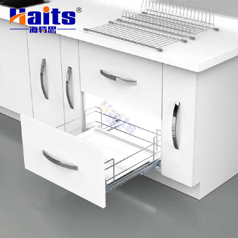 Steel Pull out Kitchen Basket Wire Basket for Bowl Pot Storage Kitchen Hardware