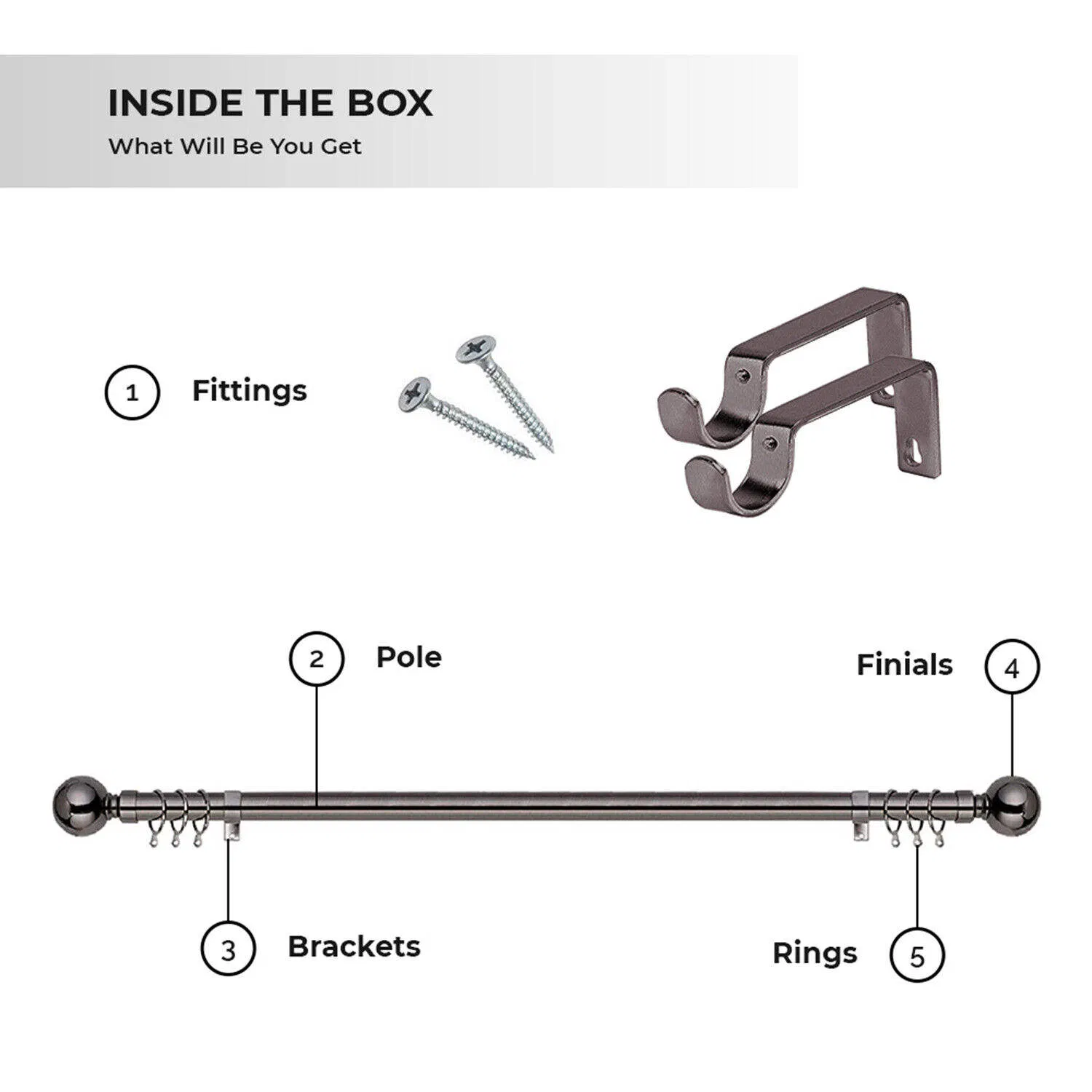 Mysure New Designs Wholesale Curtain Ring Accessories Metal Curtain Rod Ring