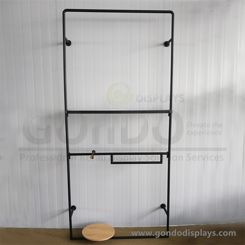 Black Metal Adjustable Car Mats Display Stands