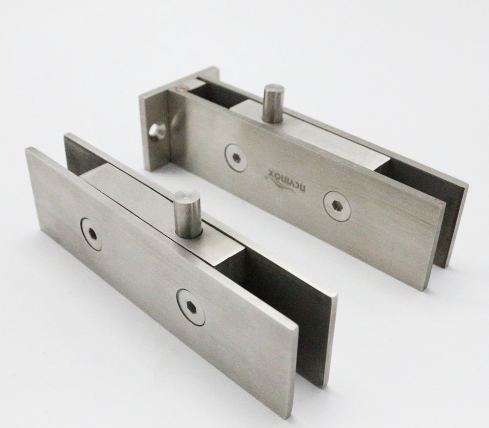 Aluminum Alloy Stainless Steel Square Patch Fitting Hardware Clamp for Frameless Glass Door