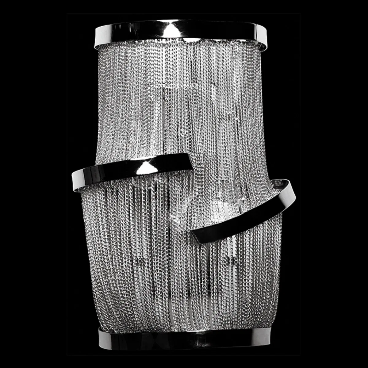 Steel Chain Suspension Hardware Light LED Chandelier Aluminum Chain Tassel Chandelier Wall Light