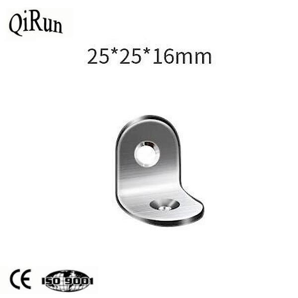 Thickened Stainless Steel Corner Code Furniture Connector Angle Iron Bracket 90 Degrees Angle Type Fastener