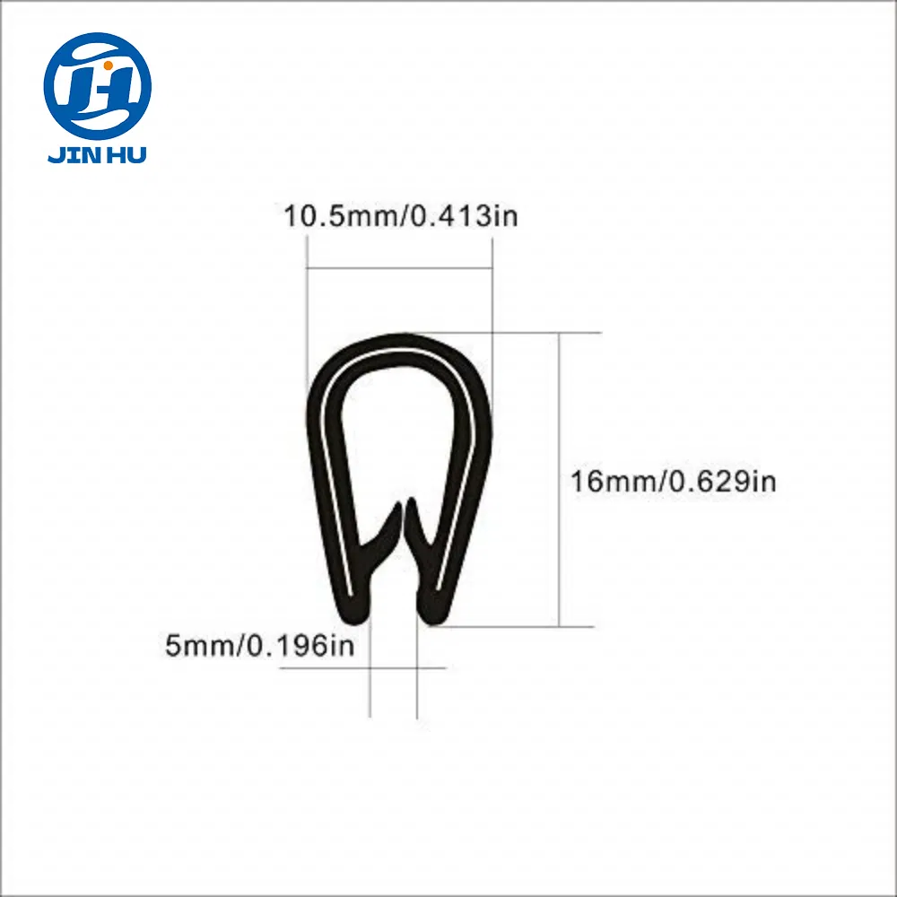 PVC Rubber Seal Gasket Door and Screen Window U Shape Weather Strip (OEM)