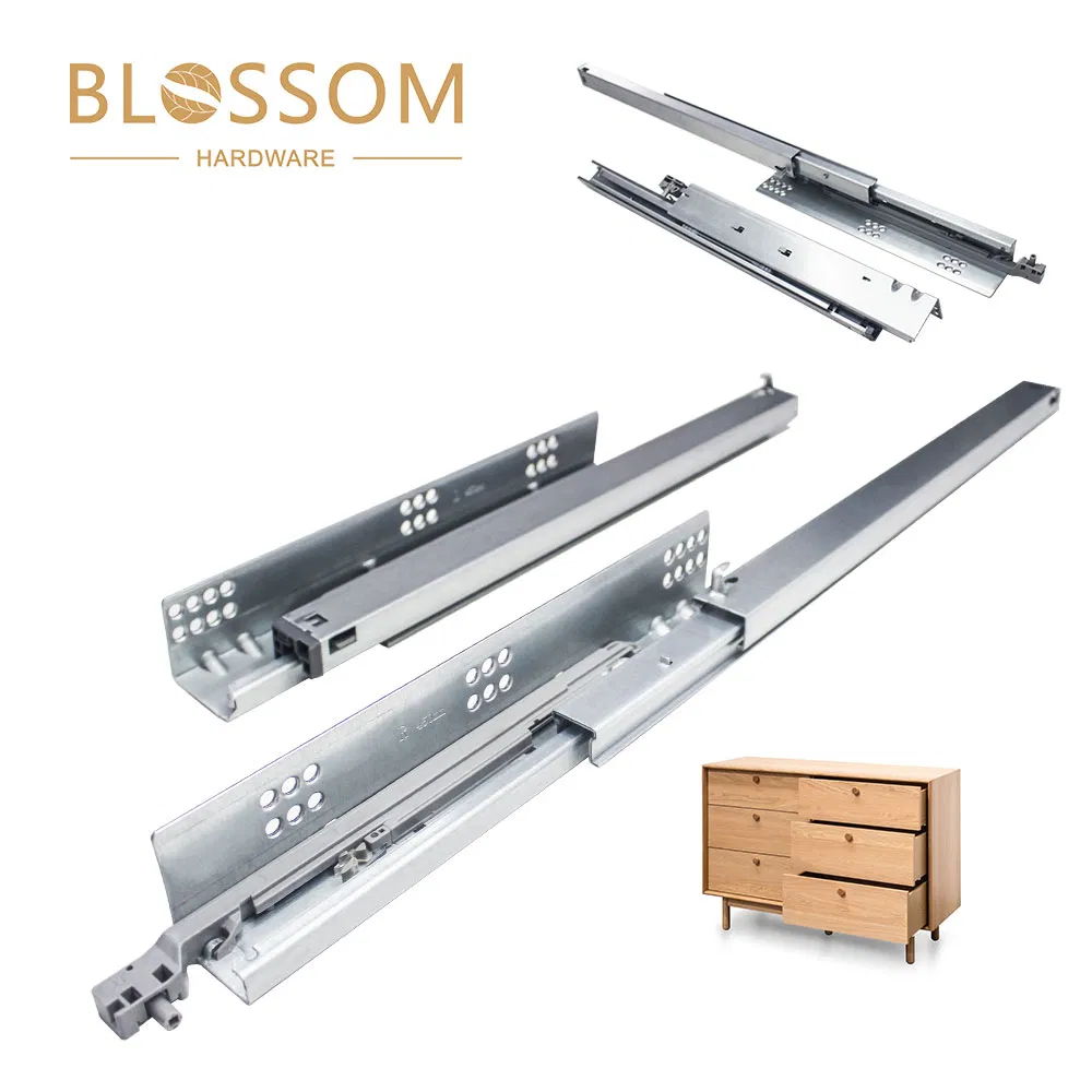 Durable Side-Mounted Drawer Slide for Slim Kitchen Cupboards Tool Box Cabinet Furniture Projects