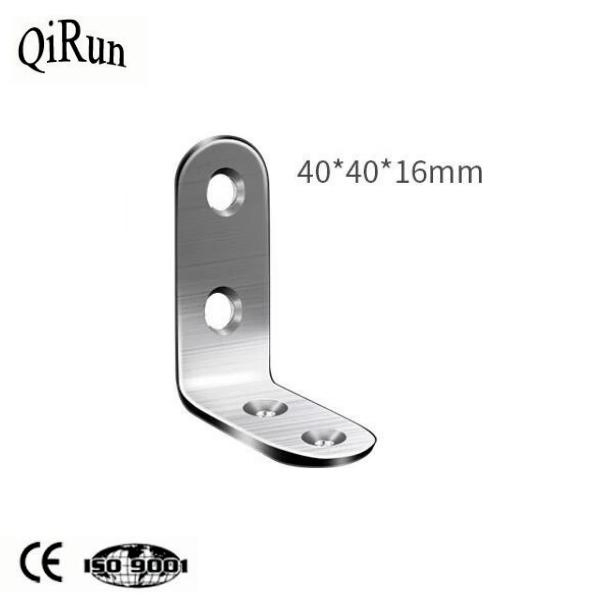 Thickened Stainless Steel Corner Code Furniture Connector Angle Iron Bracket 90 Degrees Angle Type Fastener