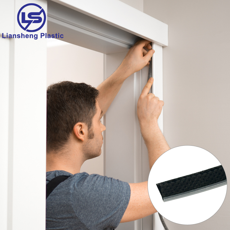 Sliding Glass Screen Door Seal Strip Tape Weather Seal Door and Window Weather Sealing Brush Strip with Non-Woven Fabric