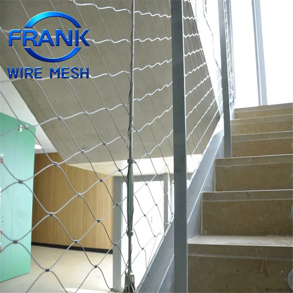 Modern Decorative Flexible Stainless Steel Wire Rope Mesh for Stair Railing Handrail