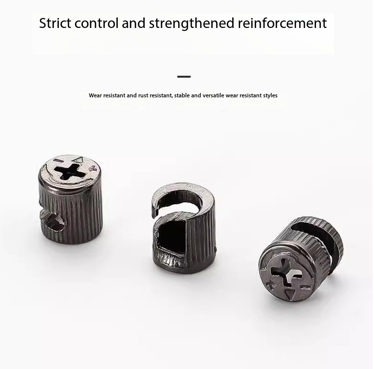 Furniture Eccentric Wheel Three in One Connector Wardrobe Hardware Bed Wood Panel Accessories Screws Mother Cabinet Door Fasteners Fixing