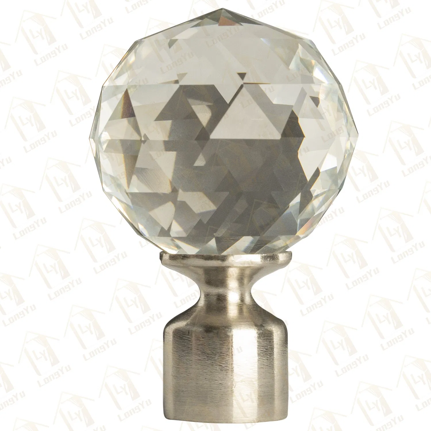 Crystal Curtain Rod Finials, Crystal Curtain Rod Accessories