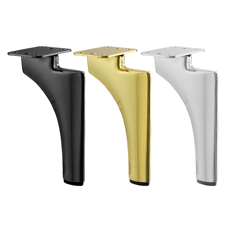 Lichuan Customized Golden Sofa Component Furniture Frame Steel Feet Luxury Metal Sofa Leg