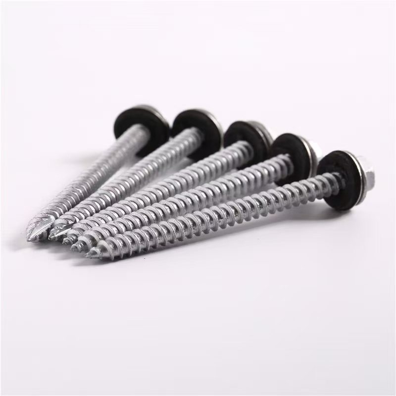 Hexagonal Washer Point Cutting Screws for Secure Mounting Connections