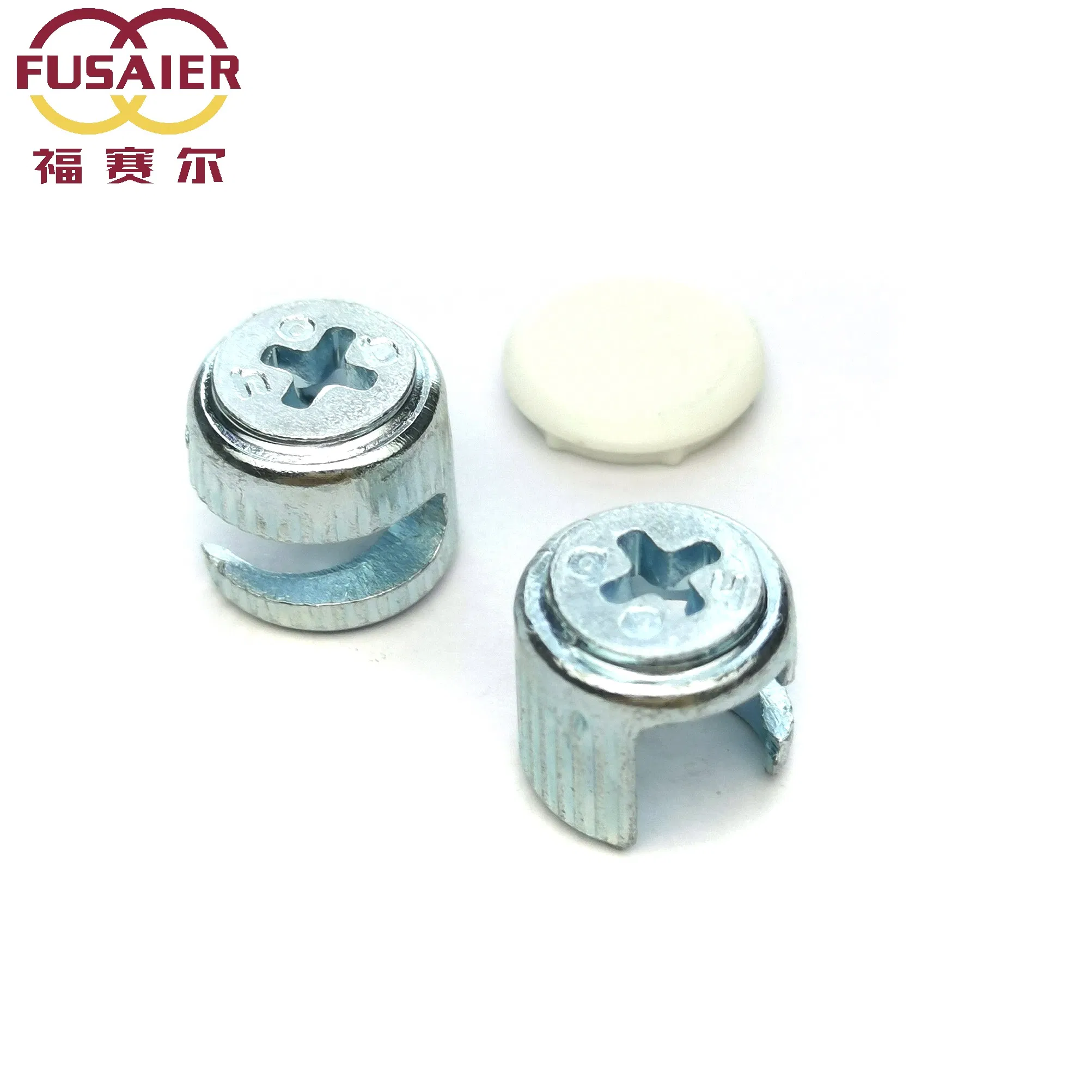 Two-in-One Furniture Hardware Fastener Connector Fastener Three-in-One Plate Connector for Wardrobe Cabinet