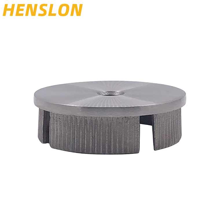 Stair Round Railing Post End Cap for 42.4mm Handrail Tube (2PCS) Stainless Steel Wall Mounted Metalworking Casting