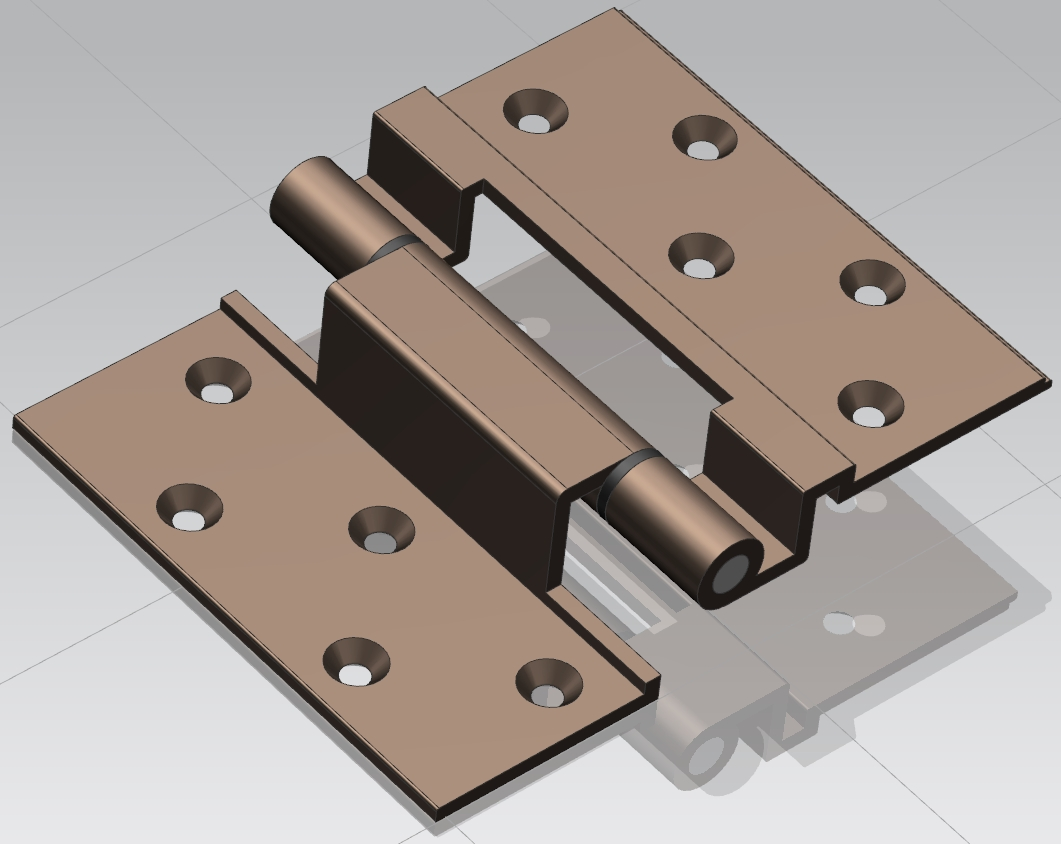 High-Quality Durable Brown Aluminum Alloy Door and Window Hinge