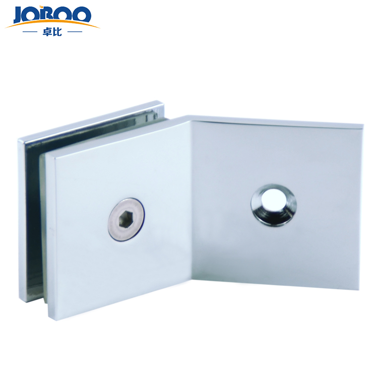 Chinese Manufacturer High Quality 135 Degree Hanging Shower Room Glass Door Clamp Hardware for Bathroom