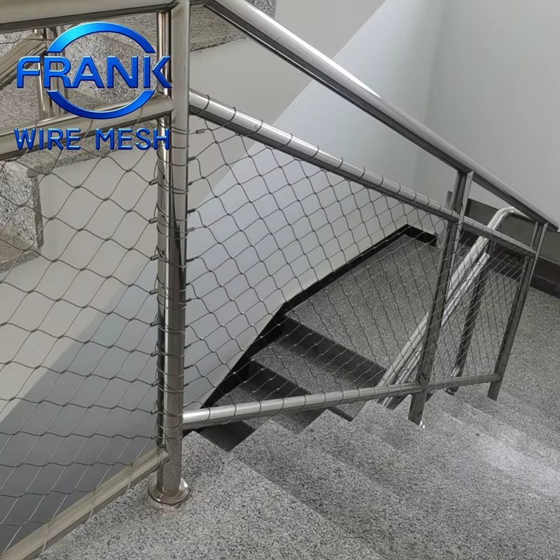 Modern Decorative Flexible Stainless Steel Wire Rope Mesh for Stair Railing Handrail