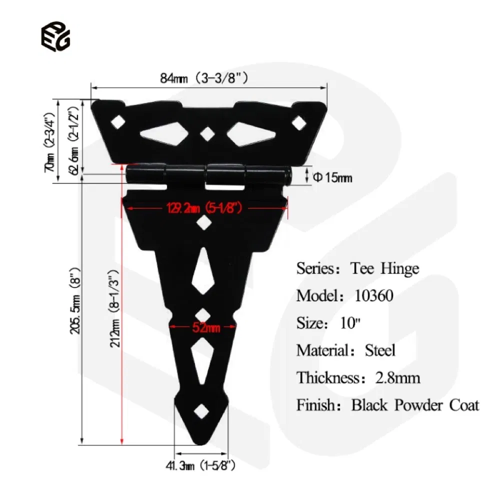 Heavy Duty 1.5mm Stainless Steel Industrial Hinge for Door Window Cabinet Hardware
