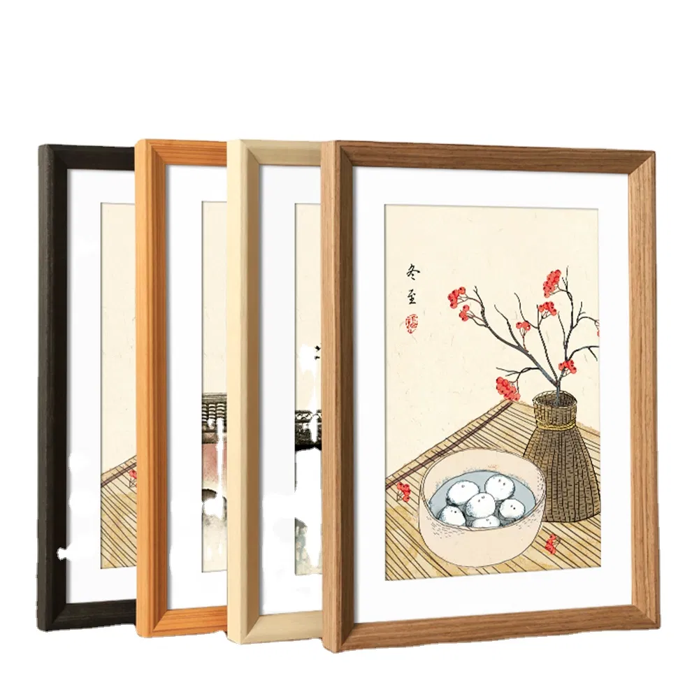 Custom High Quality Solid Wood Photo Frame Hanging Decoration Creative High-End Display Frame