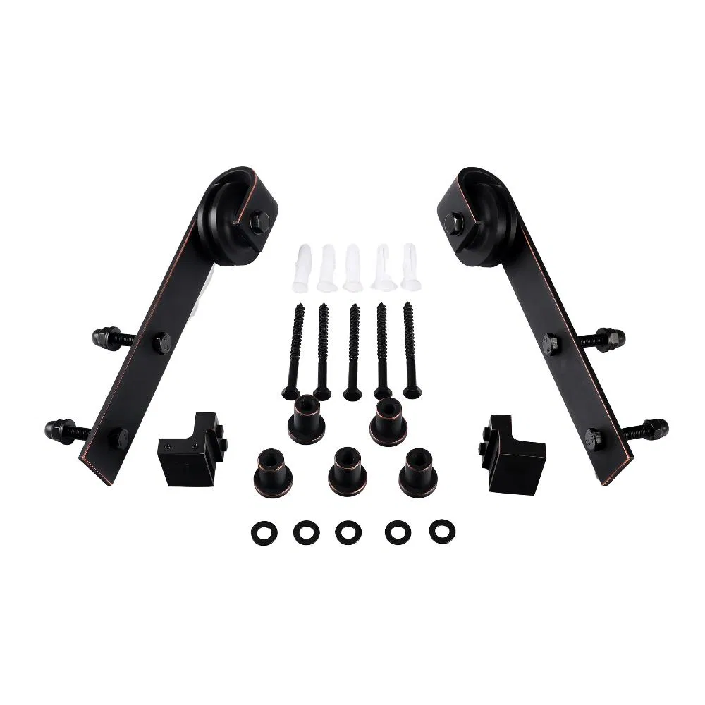 Vintage Barn Door Closet Hardware Track System for Single Wooden Door