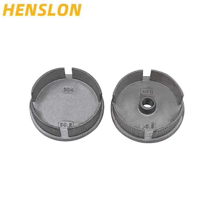 Stair Round Railing Post End Cap for 42.4mm Handrail Tube (2PCS) Stainless Steel Wall Mounted Metalworking Casting