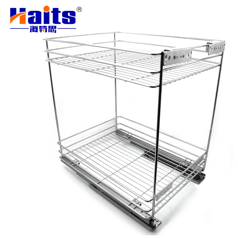 Cabinet Hardware Kitchen Cabinet Basket 2-Shelf Drawer Pull-out Basket Wholesale