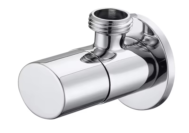 ABS Handle Brass Washing Machine Toilet Angle Valve Single Outlet Chrome Bathroom Fittings 1/2 Water Stop Valve
