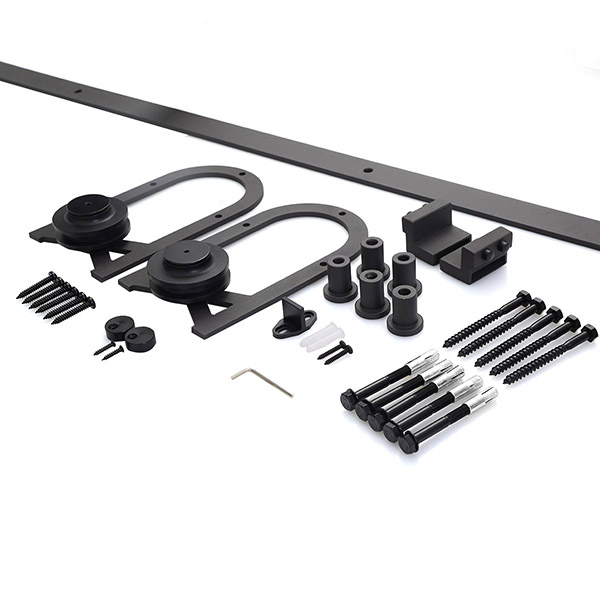 Steel Sliding Barn Wood Door Closet Hardware Track Set