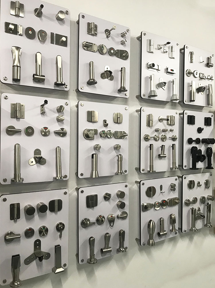 Commercial Toilet Partition Accessory 304 Stainless Steel Toilet Cubicle Fittings Partition Hardware