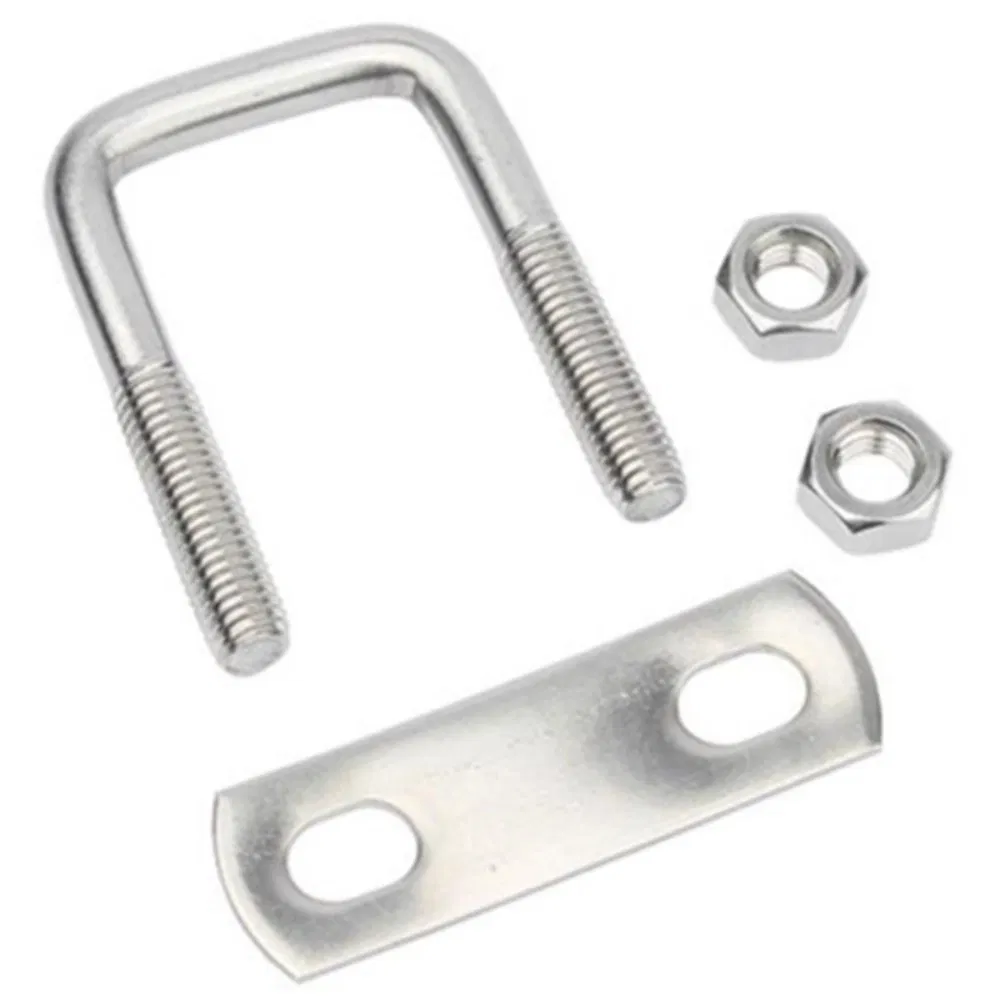 Stainless Steel 304 Rust-Resistant for Construction &amp; Vehicle Applications Industrial Pipe Clamps and Mounting Brackets U-Bolts