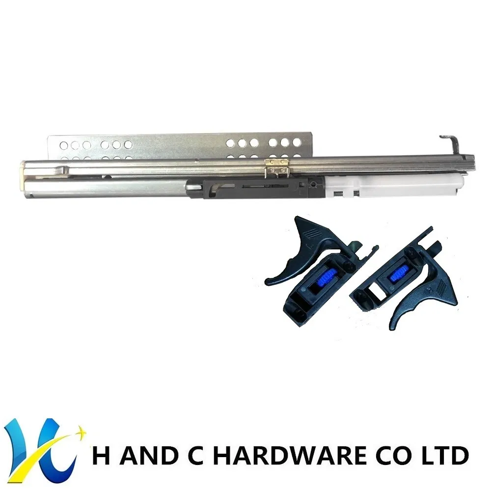 Furniture Hardware Drawer System Euro Soft Close Drawer Slider