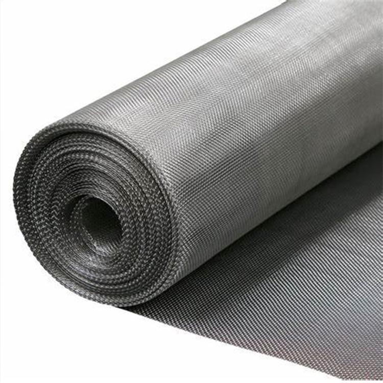 Manufacturer Customized Black Coated Anti Theft 150 Micron SS304 316 Stainless Steel Woven Wire Mesh Window Door Screen