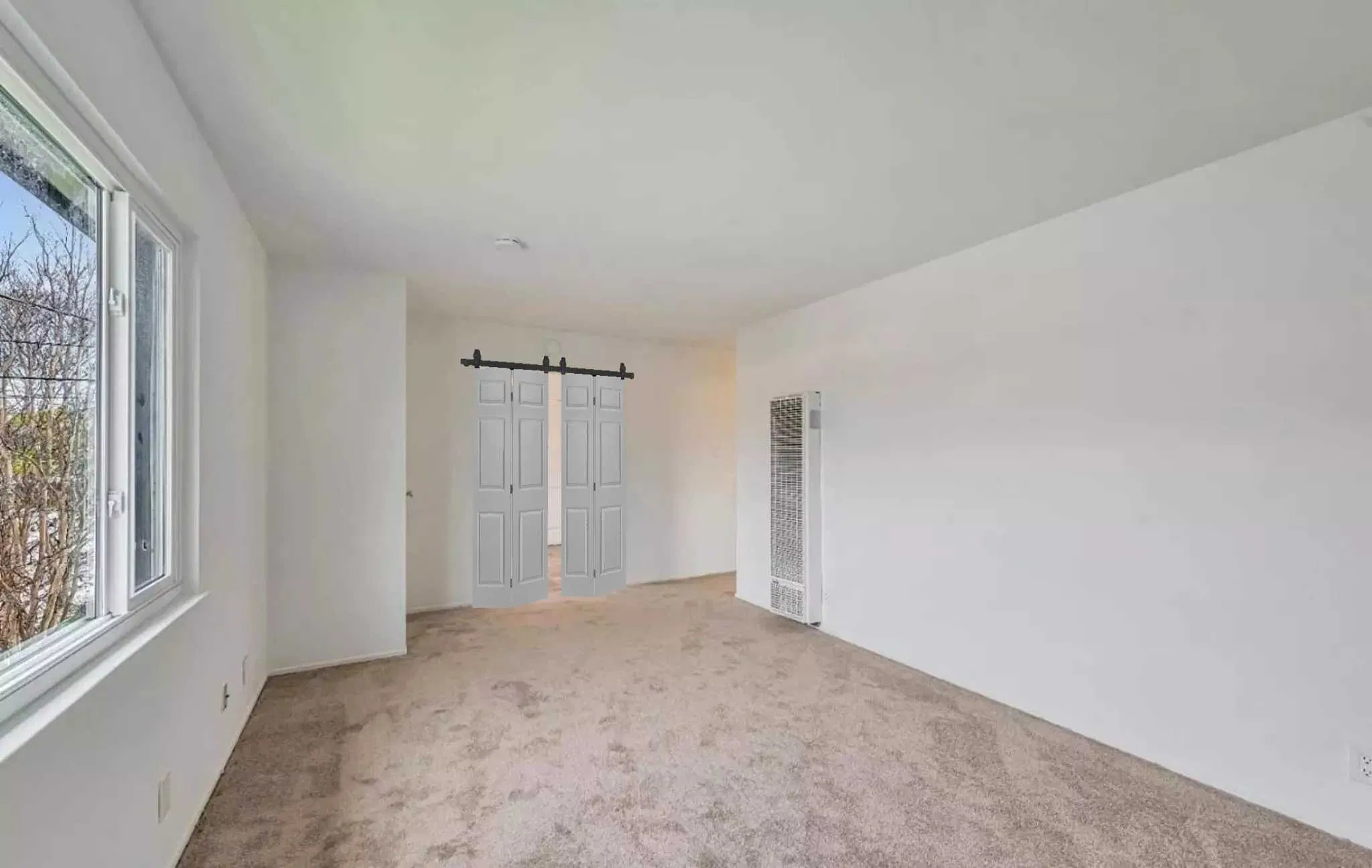 36" Bi-Folding Sliding Barn Door Hardware Kit for 2 Doors, Bifold Closet Door Bifold Barn Door Top Mount and Side Mount, Smoothly and Quietly