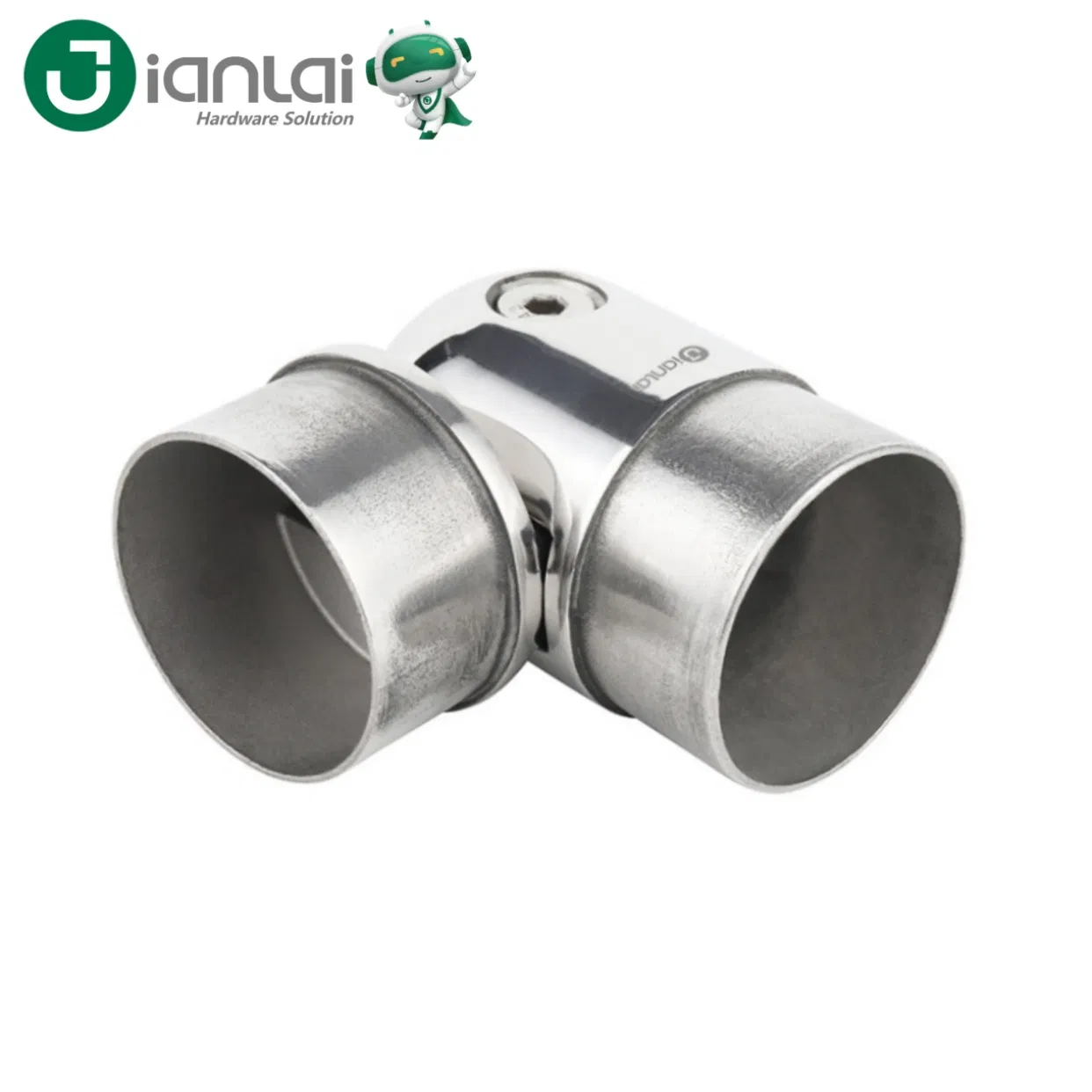 Stair Railing Fittings Guardrail Connector Balcony Handrail Elbow