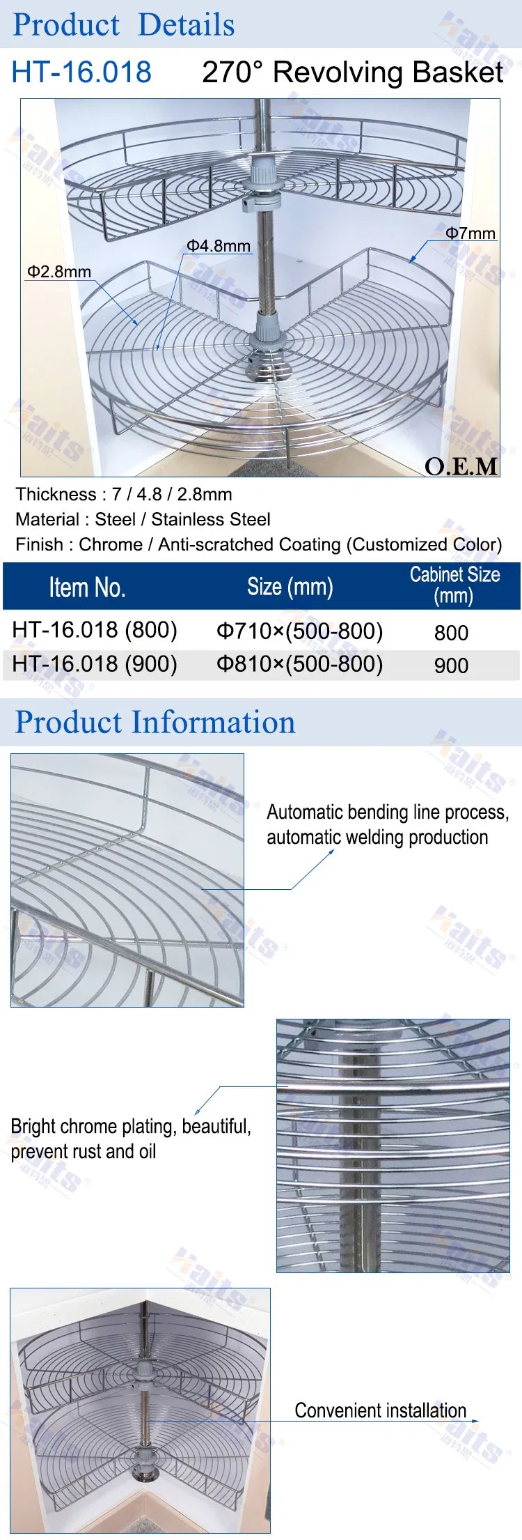 Kitchen Pull out Basket Corner